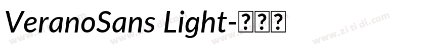 VeranoSans Light字体转换